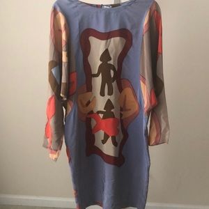 Pure silk designer dress